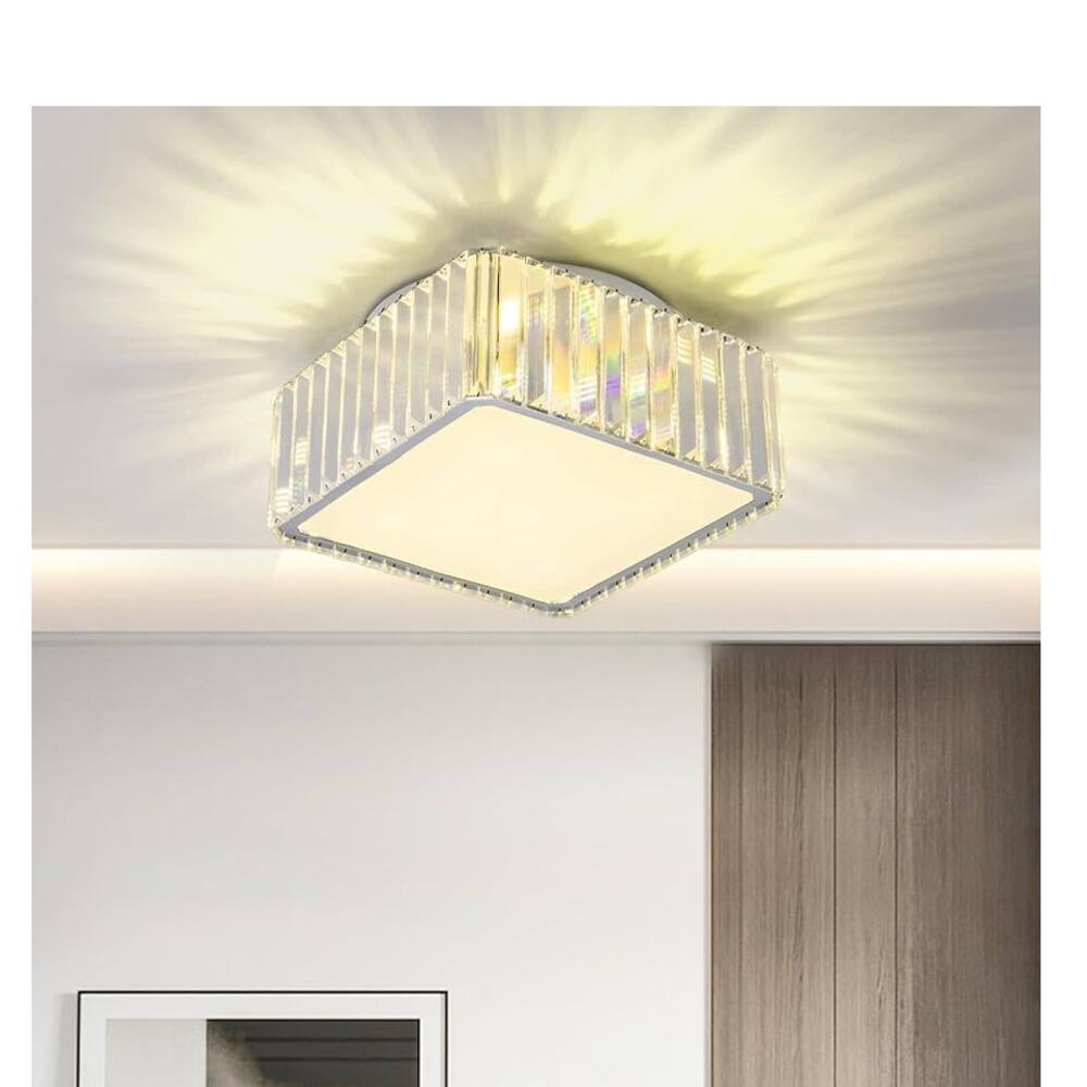 5 Lights Crystal Flush Mount Ceiling Light Fixture
